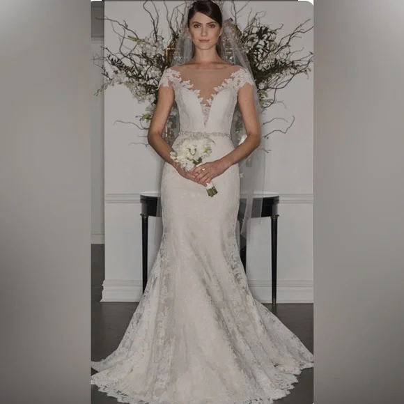 knee length dresses for ladies Never Worn Romona Keveza RK9504 Wedding Dress main image 1